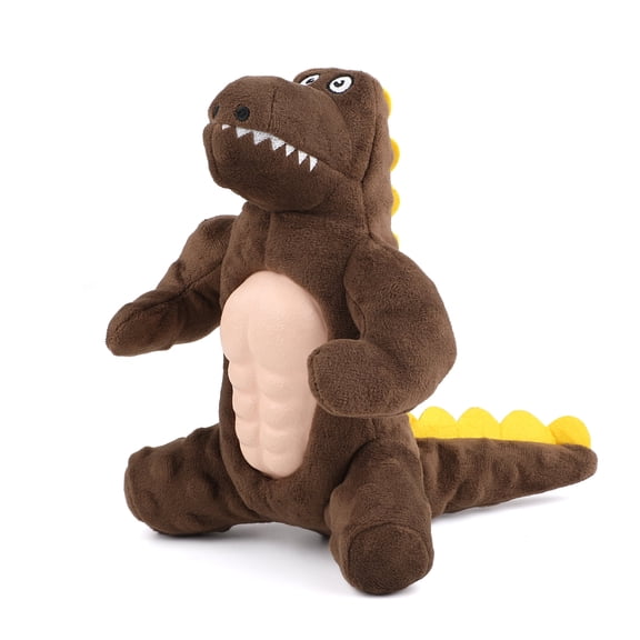 Jewyow Plush Dinosaur Shaped Dog Squeaky Toy, Durable Squeaky  Dog Toy