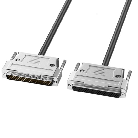 Jexinq DB62 Male Female Communication Cable SCSI Data Cord Fast Speed Data Exchange