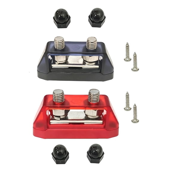 Jexinq Positive and Negative Power Block Pair for Car Wiring Projects