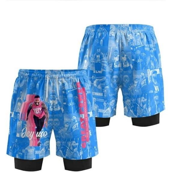 Jey USO 3D SweatShorts Summer Running Shorts Casual Unisex Basketball Shorts Pants