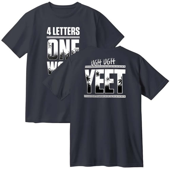 Jey USO Four Letters One Word Cotton T-Shirt Women Men Casual Crewneck Short Sleeve Tee
