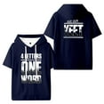 thumbnail image 1 of Jey USO Four Letters One Word Hooded T-Shirts Women Men Short Sleeve Tee Casual Fashion Clothes, 1 of 3
