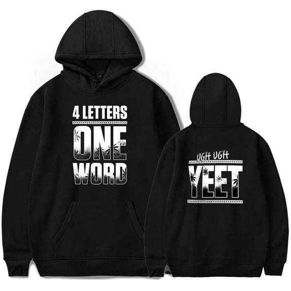 Jey USO Four Letters One Word Hoodies Women Men Casual Long Sleeve Sweatshirt Clothes