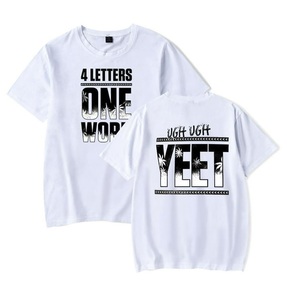Jey USO Four Letters One Word T-Shirt Women Men Casual Crewneck Short Sleeve Fashion Tee