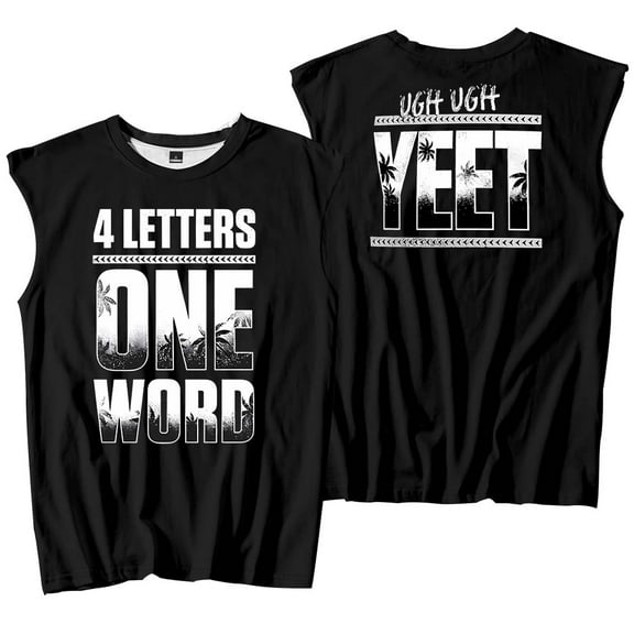Jey USO Four Letters One Word Tank Tops Sleeveless T-Shirt port Vest Women Men Outdoor Sportwear
