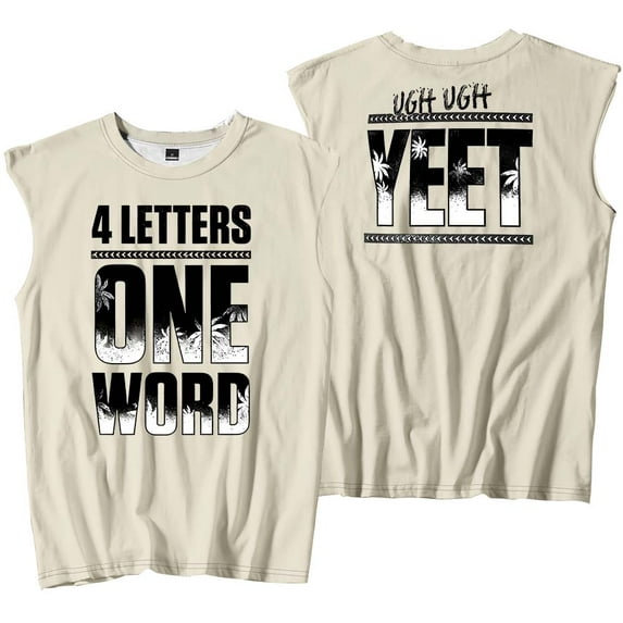 Jey USO Four Letters One Word Tank Tops Sleeveless T-Shirt port Vest Women Men Outdoor Sportwear