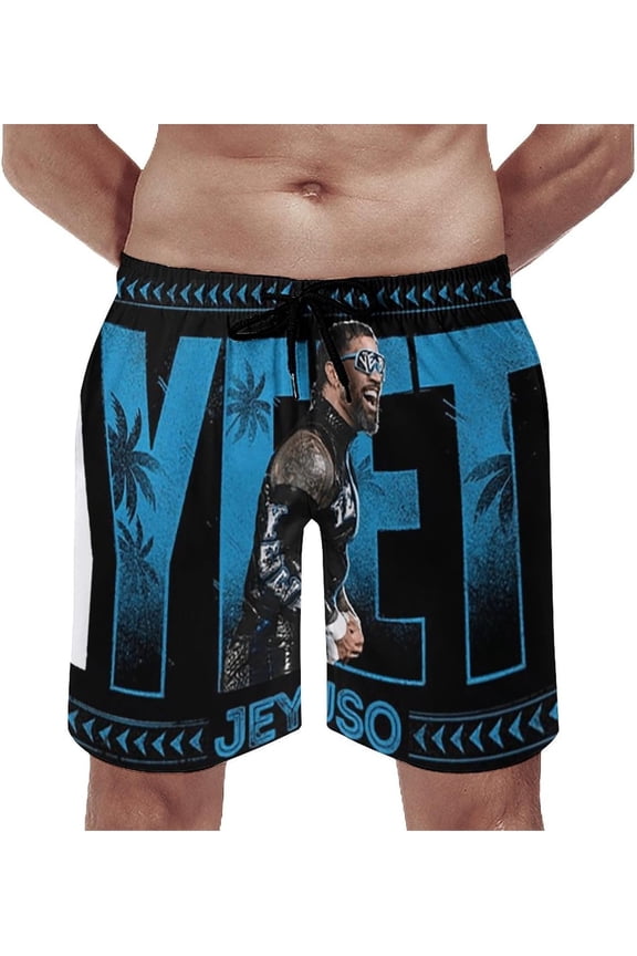Jey USO Merch Swim Trunks Soft Quick Dry Beach Swimming Pools Mens Vacation Shorts Clothing