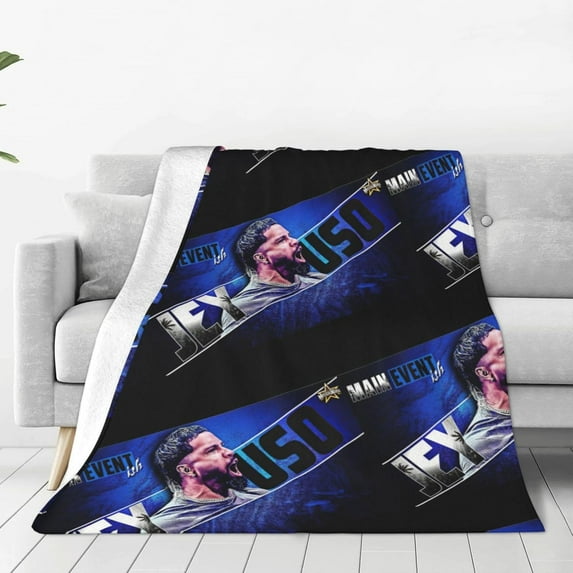 Jey USO Throw Blanket Breathable Air Conditioner Blanket Twin Size Blankets for All Seasons Funny Blankets for Car for Workouts 60"x50"