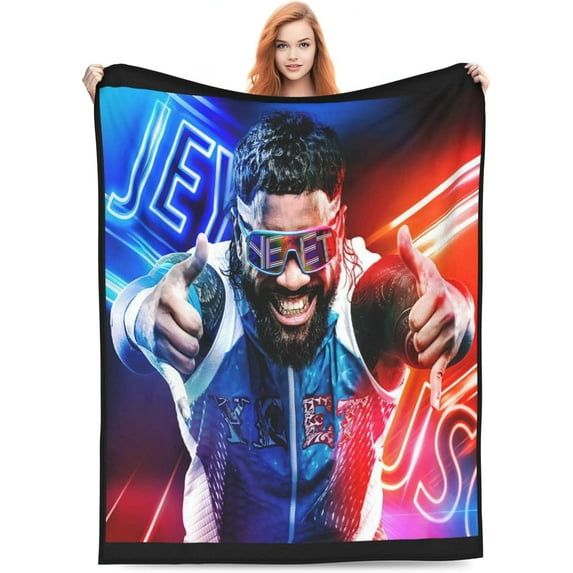 Jey USO Wrestler Throw Blanket Comfortable Air Conditioner Blanket Blankets for All Seasons Soft Blankets for Living Room for Camping