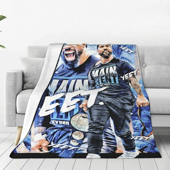 Jey USO Wrestler Throw Blanket Comfortable Air Conditioner Blanket Blankets for All Seasons Warm Blankets for Office for Beach