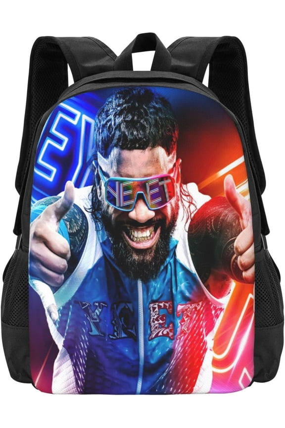 Jey USO Wrestler Unisex Fitness Bag, Backpack for Camping Fashion Business Backpack Notebook Bag for Men and Women