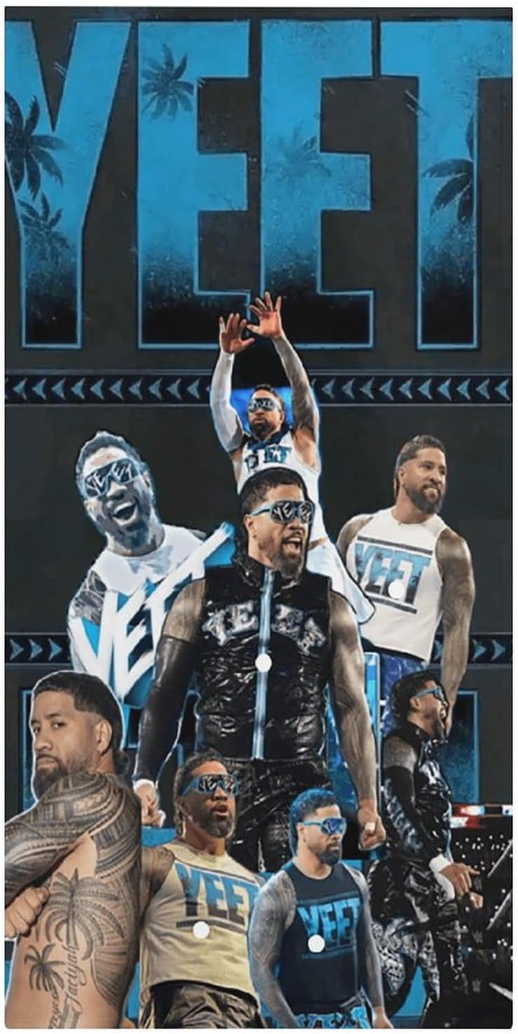 Jey USO Wrestling Merch Beach Towel Microfiber Bath Towels Oversized Towels Quick Dry Pool Beach Essentials 61.4 X 30.3 Inch