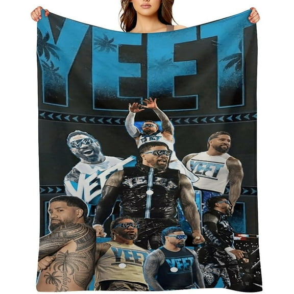 Jey-USO Wrestling Merch Blankets Bed Throw Blanket for Soft Lightweight Fuzzy Cozy Blanket Plush Quilt Gift 40"x50"