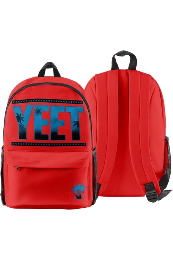 Jey USO Yeet 3D Fashion Backpack Printed Multi Zipper Pack Casual Bag
