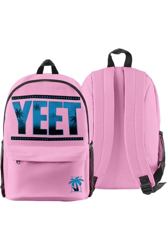 Jey USO Yeet 3D Fashion Backpack Printed Multi Zipper Pack Casual Bag