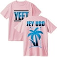 thumbnail image 1 of Jey USO Yeet Cotton T-Shirt Women Men Casual Crewneck Short Sleeve Tee, 1 of 4