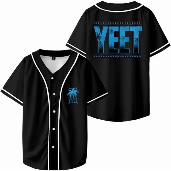 Jey USO Yeet Merch Tee Baseball Jacket Fashion Design Short-sleeved Summer Casual Wear Jersey Tops