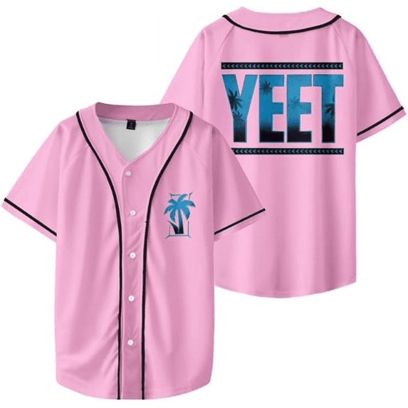 Jey USO Yeet Merch sport Shirts V-Neck Short Sleeve Button-up Tee Men Women Streetwear Tops