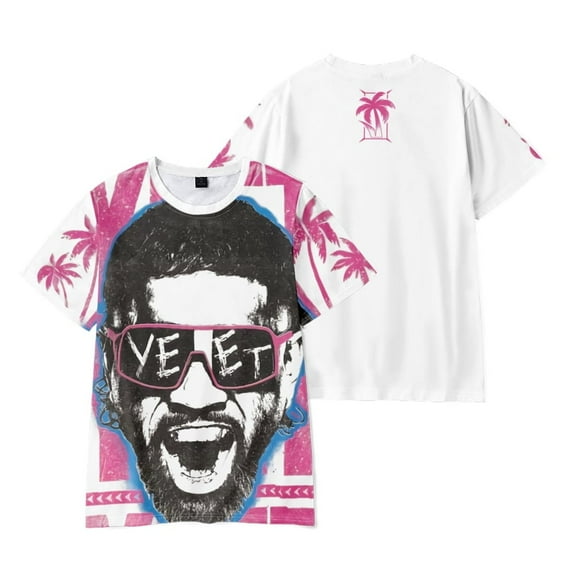 Jey USO Yeet T-shirt Merch short sleeved casual men's and women's loose and fashionable T-shirt top
