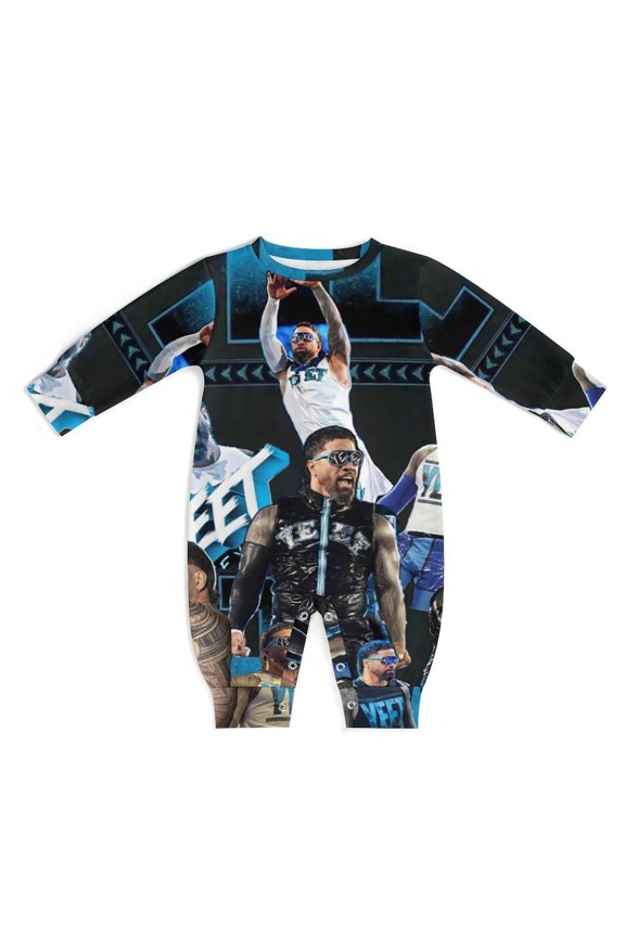 Jey Uso Baby Romper Jumpsuits, Long Sleeve Footless One-Piece Outfits for Boys Girls