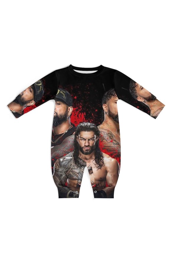 Jey Uso Baby Romper Jumpsuits, Long Sleeve Footless One-Piece Outfits for Boys Girls