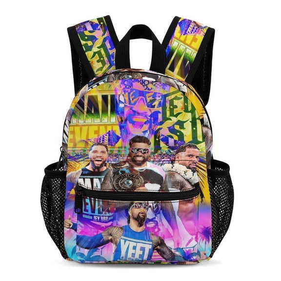 Jey Uso Backpack 13 Inch Bookbag Casual Daypack Travel Backpacks for Work Hiking Camping
