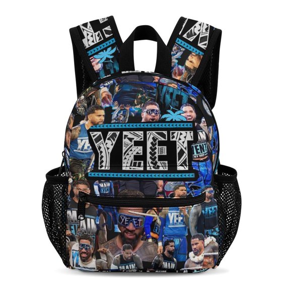 Jey Uso Backpack 13 Inch Bookbag Casual Daypack Travel Backpacks for Work Hiking Camping