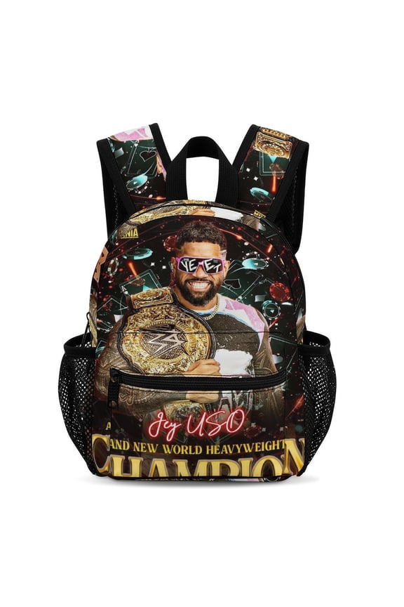 Jey Uso Backpack 13 Inch Bookbag Casual Daypack Travel Backpacks for Work Hiking Camping