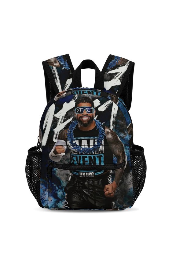 Jey Uso Backpack 13 Inch Bookbag Casual Daypack Travel Backpacks for Work Hiking Camping