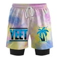 thumbnail image 1 of Jey Uso Blue Yeet Merch Fake Two Piece Shorts Cosplay Women Men HipHop Streetwear Short Pants, 1 of 3