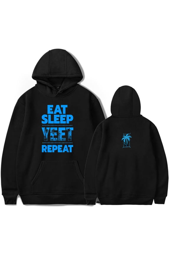 Jey Uso Eat Sleep Yeet Repeat Hoodies Harajuku Pullover Men Womens Hooded Sweatshirts