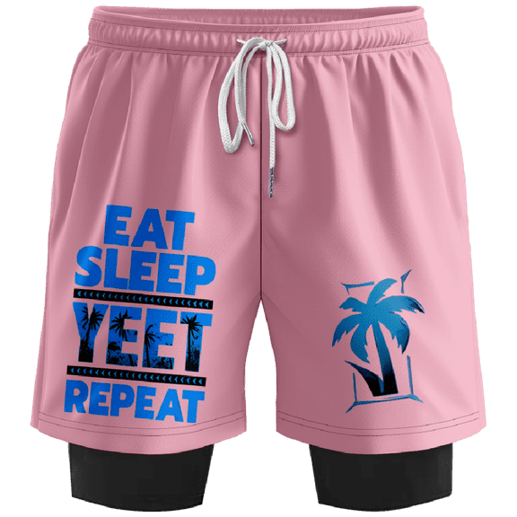 Jey Uso Eat Sleep Yeet Repeat Sweatshorts Women Men Casual Short Basketball Pants Outdoor Sportwear