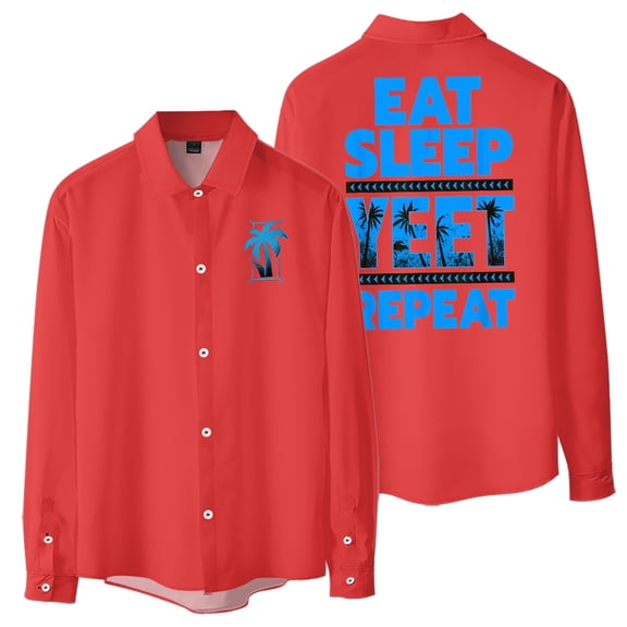 Jey Uso Eat Sleep Yeet Repeat Women Blouse Men's Shirts Long Sleeve T-shirt Trendy Outfits