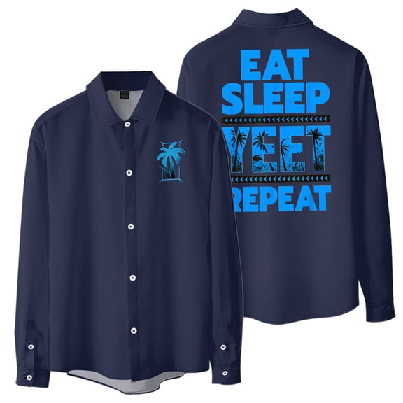 Jey Uso Eat Sleep Yeet Repeat Women Blouse Men's Shirts Long Sleeve T-shirt Trendy Outfits