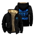 thumbnail image 1 of Jey Uso Eat Sleep Yeet Repeat Zipper Hoodies Women Men Jacket Parkas Long Sleeve Casual Streetwear Coat, 1 of 3