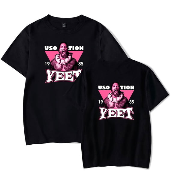 Jey Uso Fashionable And Versatile Tops, Round Neck Short Sleeves For Men And Women, Street Style T-shirts