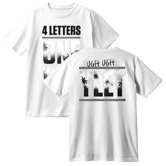 Jey Uso Four Letters One Word Cotton T-shirt Women Men Short Sleeve Crewneck Fashion Tee