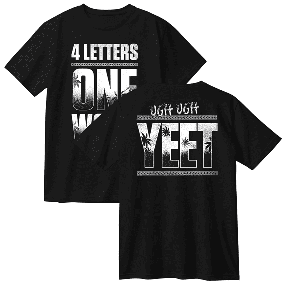 Jey Uso Four Letters One Word Cotton T-shirt Women Men Short Sleeve Crewneck Fashion Tee