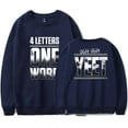 thumbnail image 1 of Jey Uso Four Letters One Word Crewneck Sweatshirt Women Men Long Sleeve Pullover Clothes, 1 of 2