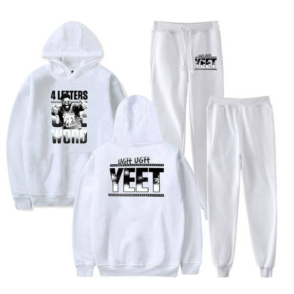 Jey Uso Four Letters One Word Hoodies Jogger Pants Two Piece Sets Sweatshirts+Sweatpants Women Men's Set