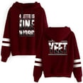 thumbnail image 1 of Jey Uso Four Letters One Word Hoodies Pocketless Parallel Bars Sleeve Streetwear, 1 of 6