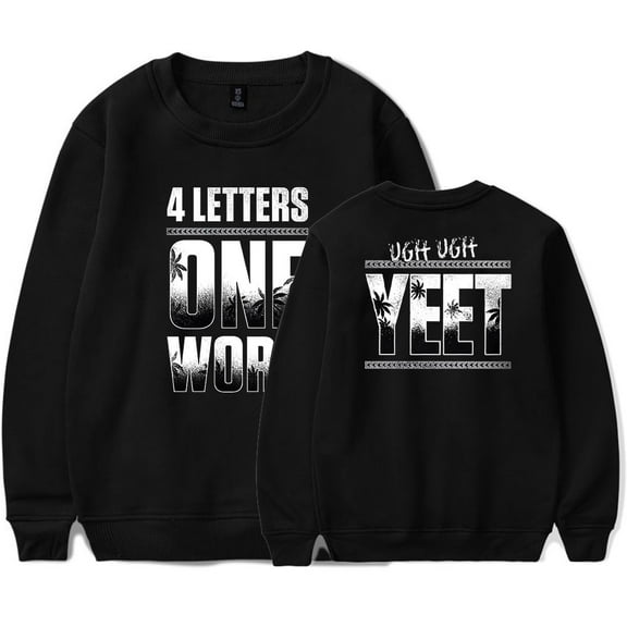 Jey Uso Four Letters One Word Long Sleeve Tee Women Men Crewneck Sweatshirts
