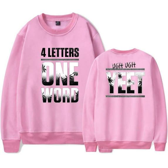 Jey Uso Four Letters One Word Long Sleeve Tee Women Men Crewneck Sweatshirts