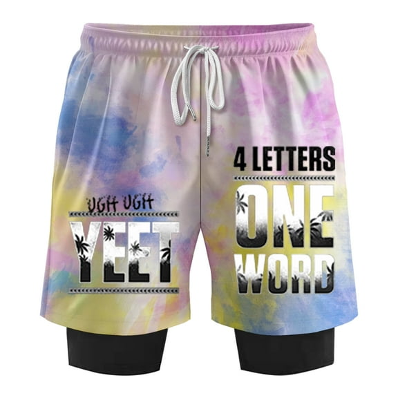 Jey Uso Four Letters One Word Shorts Cosplay Women Men HipHop Streetwear Short Pants