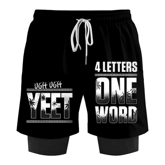 Jey Uso Four Letters One Word Shorts Cosplay Women Men HipHop Streetwear Short Pants