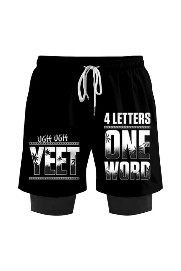 Jey Uso Four Letters One Word Shorts Cosplay Women Men HipHop Streetwear Short Pants