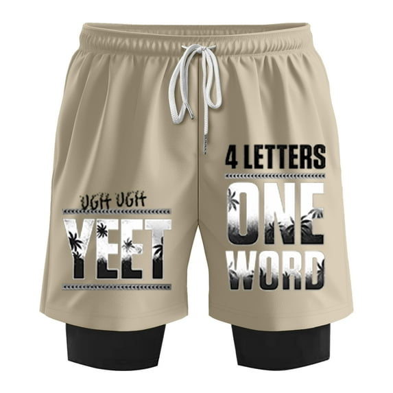 Jey Uso Four Letters One Word Shorts Cosplay Women Men HipHop Streetwear Short Pants