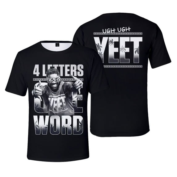 Jey Uso Four Letters One Word T-Shirt Crewneck Short Sleeve Sport Gym Tee Women Men Streetwear Tops
