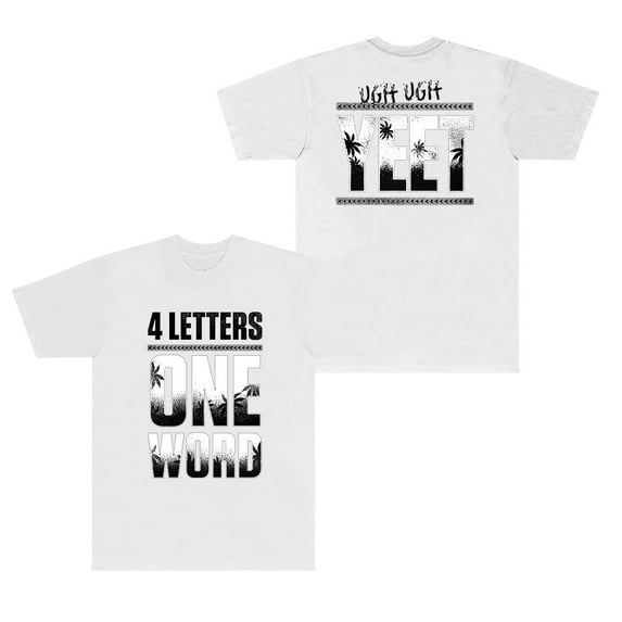 Jey Uso Four Letters One Word T-Shirts Women Men Streetwear Short Sleeve Tee