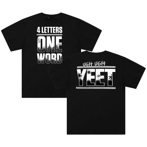 Jey Uso Four Letters One Word T-shirt Crewneck Short Sleeve Cotton Tee Women Men Streetwear Tops